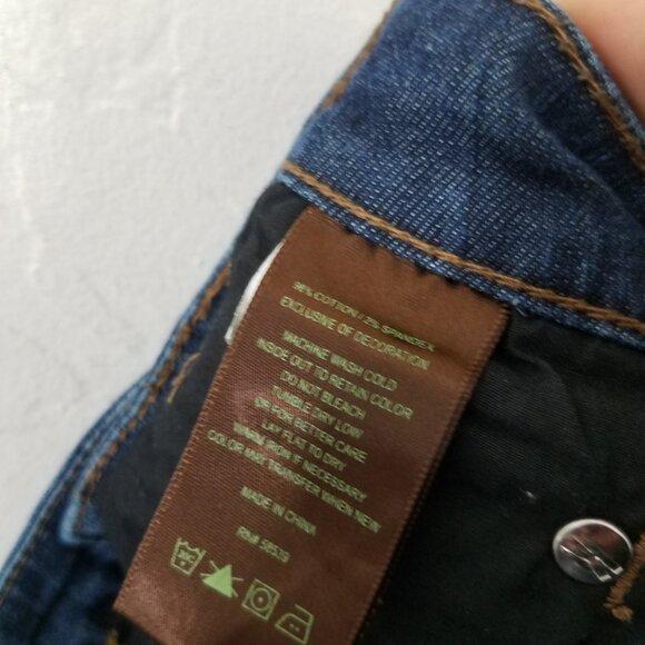 Kut from the Kloth VIV Toothpick Skinny Stretch Jeans Blue Size 2 - Picture 6 of 6